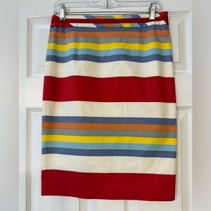 Boden Striped Pencil Skirt - 6R